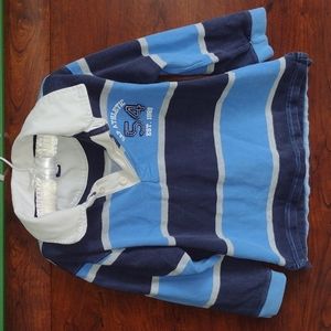 GAP Long-Sleeve Polo Shirt - Bright Blues and Nice, Heavy Material